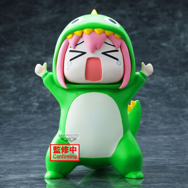 Hitori Gotoh Desire Monster Enshrined Monsters figure, front view in green dinosaur costume