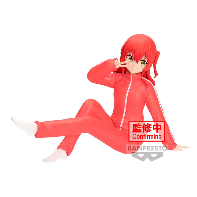 Ikuyo Kita Vol.2 figure in a red tracksuit, seated front view making a peace sign