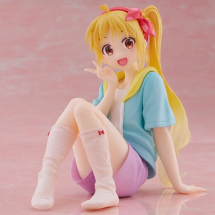Nijika Ijichi Desktop Cute Roomwear regular version by Taito, seated figure with peace-sign pose