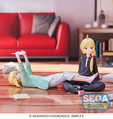 Nijika Ijichi With Her Sister PM Perching figure shown with the separately sold Seika Ijichi figure