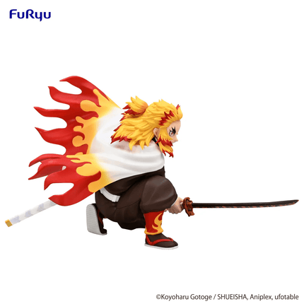 Demon Slayer – Kyojuro Rengoku – Battle Pose Noodle Stopper Figure - OrbiTopia