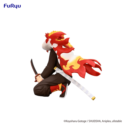Demon Slayer – Kyojuro Rengoku – Battle Pose Noodle Stopper Figure - OrbiTopia