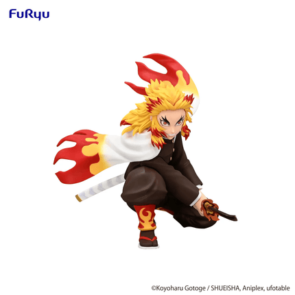 Demon Slayer – Kyojuro Rengoku – Battle Pose Noodle Stopper Figure - OrbiTopia