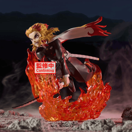 Demon Slayer – Kyojuro Rengoku – Vibration Stars Flame Figure - OrbiTopia