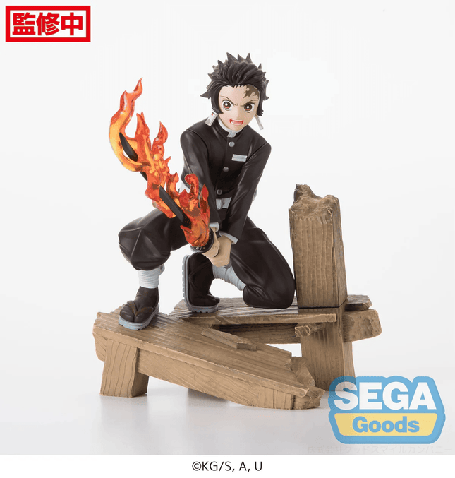 Demon Slayer – Tanjiro Kamado – Xross Link Flame Statue - OrbiTopia