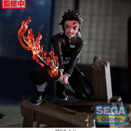 Demon Slayer – Tanjiro Kamado – Xross Link Flame Statue - OrbiTopia