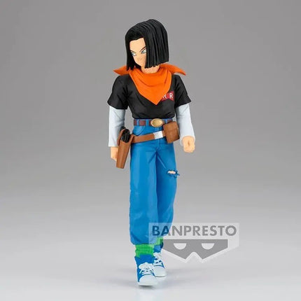 Dragon Ball Z Android 17 Anime Figure – Solid Edge Works | 17cm Banpresto Collectible - OrbiTopia