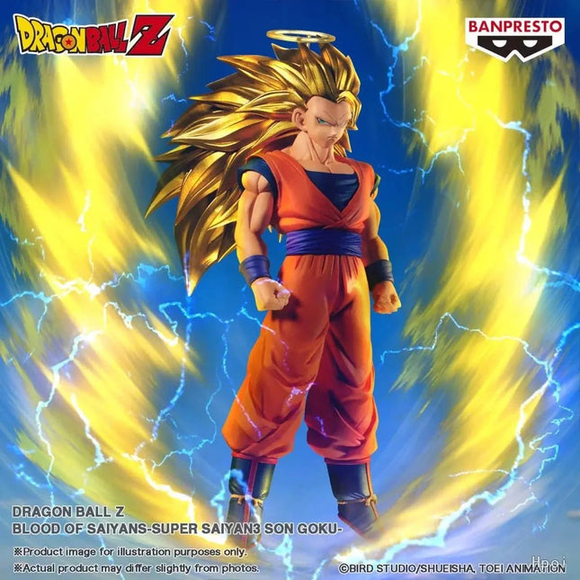 Dragon Ball Z Blood of Saiyans Super Saiyan 3 Goku Anime Figure – 24cm Banpresto Collectible - OrbiTopia
