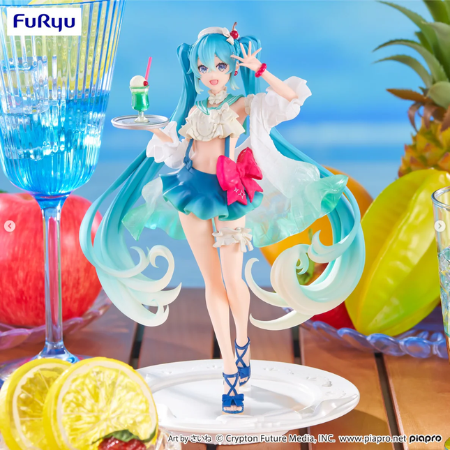 Hatsune Miku - SweetSweets Series - Melon Soda Float Figure - OrbiTopia