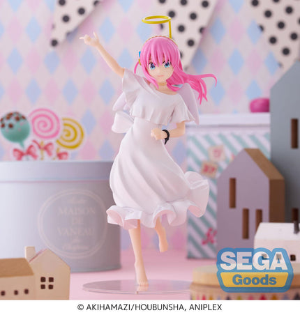 Hitori Gotoh angel Luminasta figure, full scene view; background props are display styling