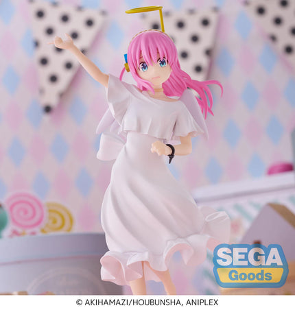 Hitori Gotoh angel Luminasta figure, angled detail in a pastel scene