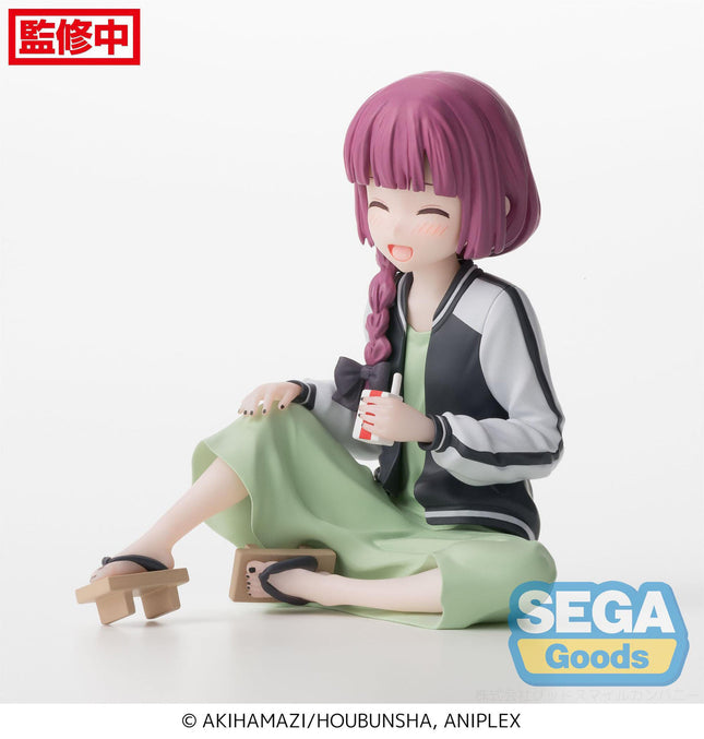 Kikuri Hiroi PM Perching figure, angled front view with geta sandals