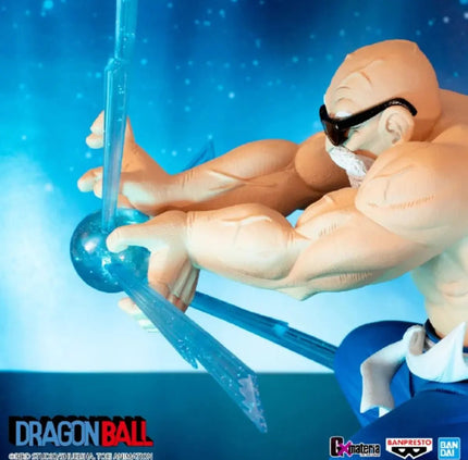 Master Roshi Kamehameha Anime Figure – Dragon Ball | 15cm Banpresto Collectible - OrbiTopia