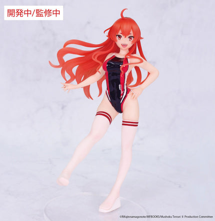 Eris Boreas Greyrat Vivit Competition Swimwear figure, front angle with black and red suit