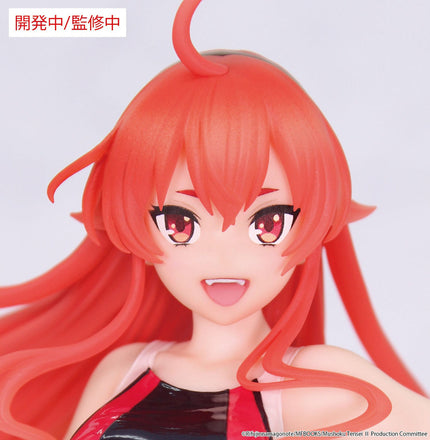 Close-up of Eris Vivit Competition Swimwear figure face and red hair