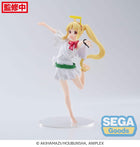 Nijika Ijichi Luminasta Angel figure by SEGA, full front view with halo, wings and clear base