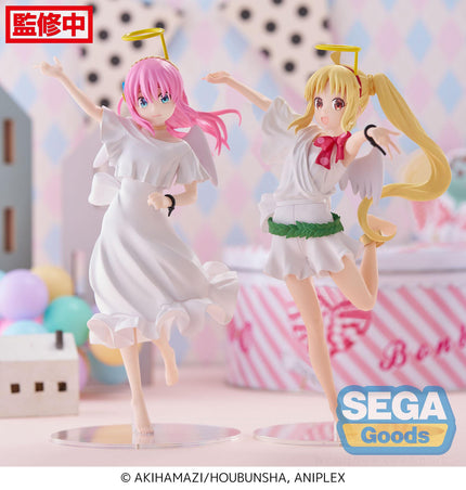 Nijika Ijichi Luminasta Angel figure displayed beside Hitori Gotoh; Hitori figure sold separately