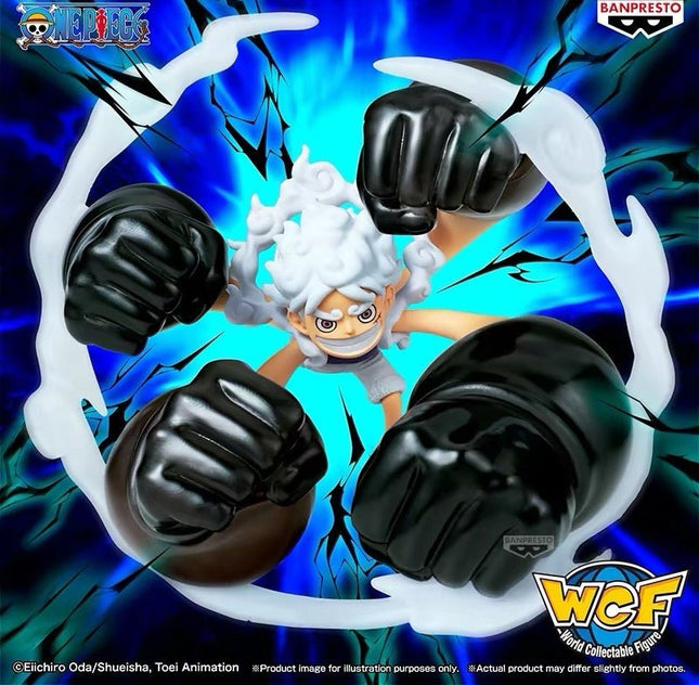 One Piece - Monkey D. Ruffy - Gear 5 Gum Gum Dawn Gatling - World Collectable Special Figure (Banpresto) - OrbiTopia