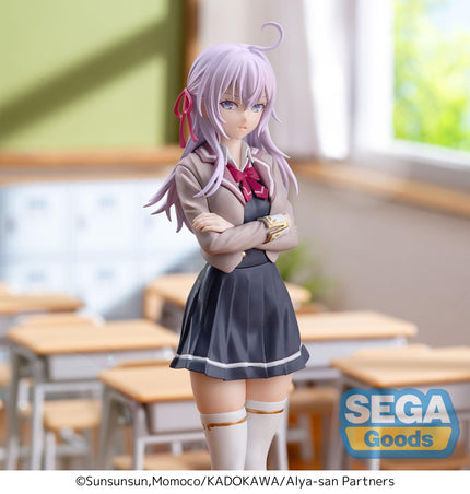 Alya Sometimes Hides Her Feelings in Russian - Alisa Mikhailovna Kujou - School Uniform Luminasta Figure (SEGA) — product image 6