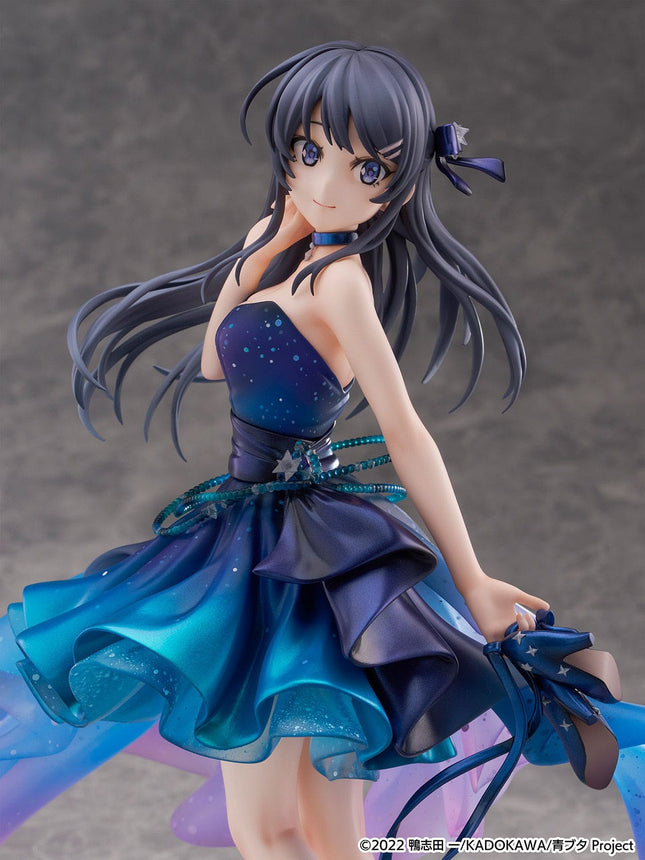 Rascal Does Not Dream of Bunny Girl Senpai - Mai Sakurajima - Starry Dress Ver. Shibuya Scramble Figure 1/7 Scale Figure (CyberZ) — product image 2