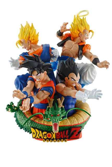 Dragon Ball Z - Son Goku, Vegeta, Vegito, Gogeta & Shenron - Dracap RE:BIRTH 02 Petitrama DX Figure (MegaHouse) — product image 1