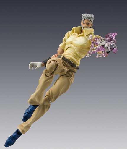 JoJo's Bizarre Adventure: Stardust Crusaders - Joseph Joestar, Iggy & Hermit Purple - #17 Super Action Statue Figure (Medicos Entertainment) — product image 3