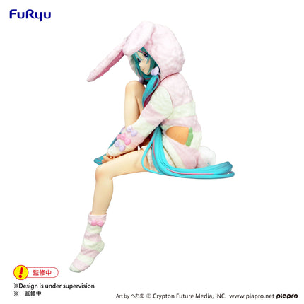 Hatsune Miku - Rabbit Ear Hood Pajama - Noodle Stopper Figure (Furyu) — product image 2