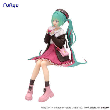 Hatsune Miku - Autumn Date Pink Color - Noodle Stopper Figure (Furyu) — product image 2