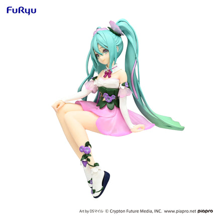 Hatsune Miku - Flower Fairy Morning Glory Pink Color - Noodle Stopper Figure (Furyu) — product image 2