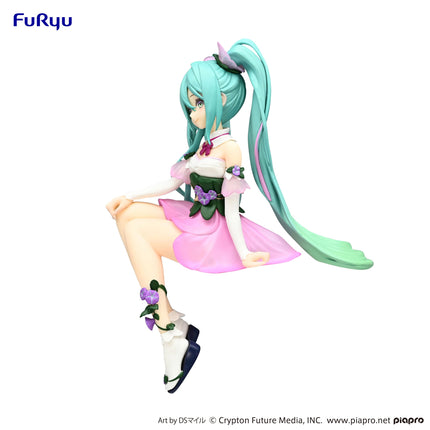 Hatsune Miku - Flower Fairy Morning Glory Pink Color - Noodle Stopper Figure (Furyu) — product image 3