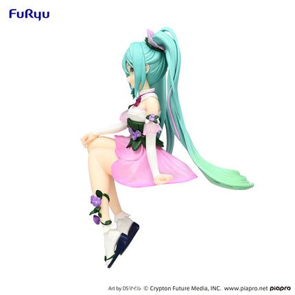 Hatsune Miku - Flower Fairy Morning Glory Pink Color - Noodle Stopper Figure (Furyu) — product image 4