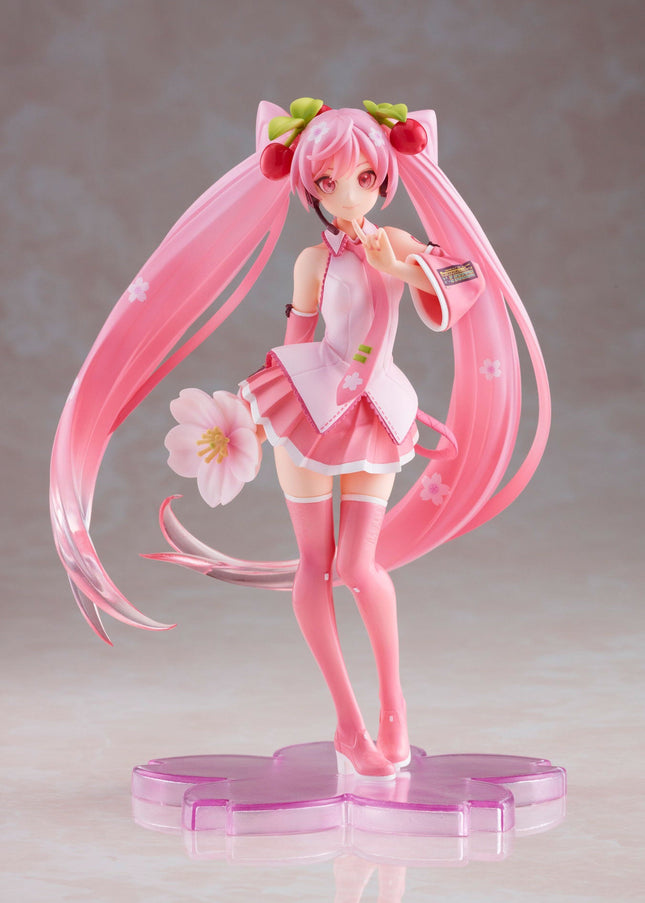 Hatsune Miku - Sakura Miku Newly Drawn 2021 Ver. Figure (Taito) — product image 1