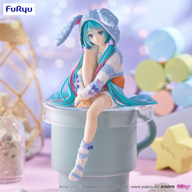 Hatsune Miku - Rabbit Ear Hood Pajama Blue Color - Noodle Stopper (Furyu) — product image 2