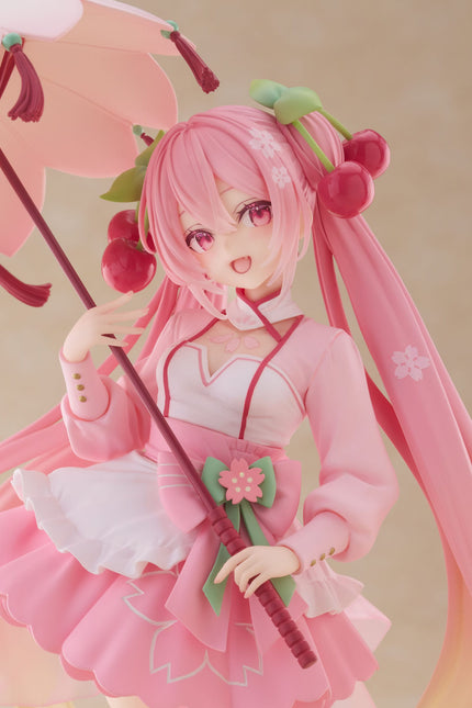 Hatsune Miku - Sakura Miku Newly Written Sakura Dress - AMP+ Figure (Taito) — product image 2