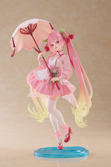Hatsune Miku - Sakura Miku Newly Written Sakura Dress - AMP+ Figure (Taito) — product image 3