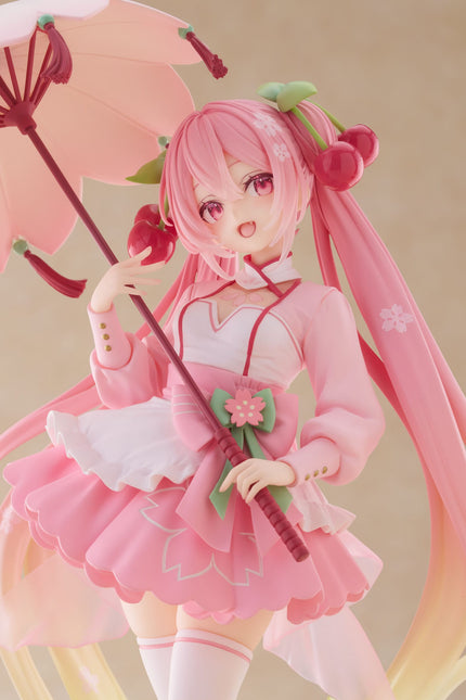 Hatsune Miku - Sakura Miku Newly Written Sakura Dress - AMP+ Figure (Taito) — product image 7