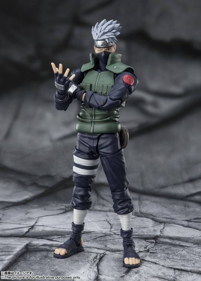 Naruto Shippuden - Kakashi Hatake - The Famed Sharingan Hero S.H.Figuarts Figure (Bandai Spirits) (re-run) — product image 1