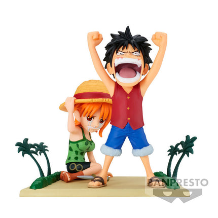One Piece - Luffy & Nami - WCF Log Stories Figure (Banpresto) — product image 1
