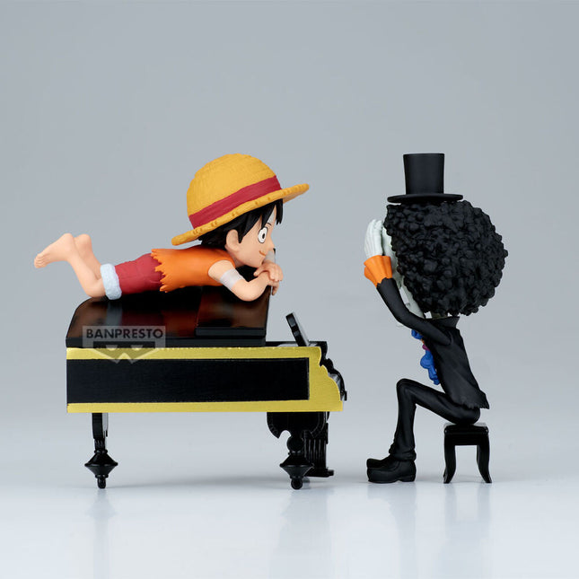 One Piece - Monkey D. Luffy & Brook - World Collectable Figure Log Stories (Banpresto) — product image 1