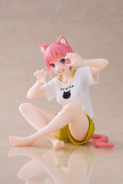 The Quintessential Quintuplets - Ichika Nakano - Cat Room Wear Ver. Desktop Cute Figure (Taito) — product image 1