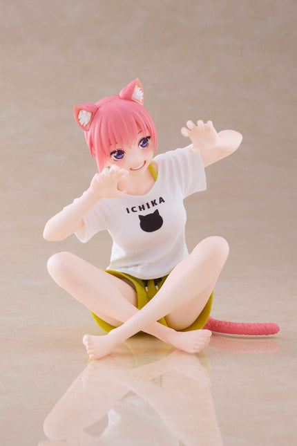 The Quintessential Quintuplets - Ichika Nakano - Cat Room Wear Ver. Desktop Cute Figure (Taito) — product image 4
