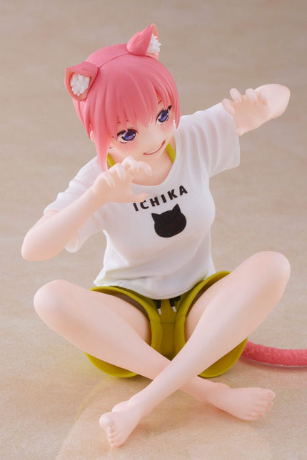 The Quintessential Quintuplets - Ichika Nakano - Cat Room Wear Ver. Desktop Cute Figure (Taito) — product image 6