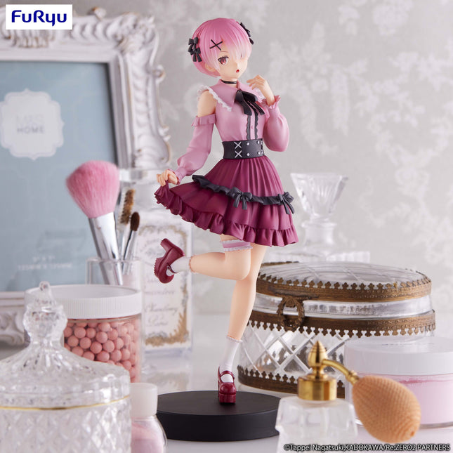 Re:Zero - Ram - Girly Outfit Pink World Trio-Try-iT Figure (Furyu) — product image 1