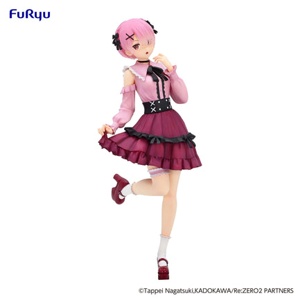 Re:Zero - Ram - Girly Outfit Pink World Trio-Try-iT Figure (Furyu) — product image 2