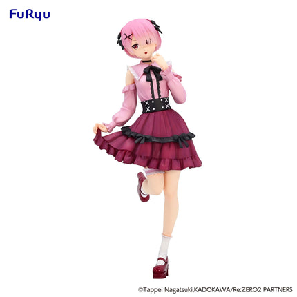 Re:Zero - Ram - Girly Outfit Pink World Trio-Try-iT Figure (Furyu) — product image 3