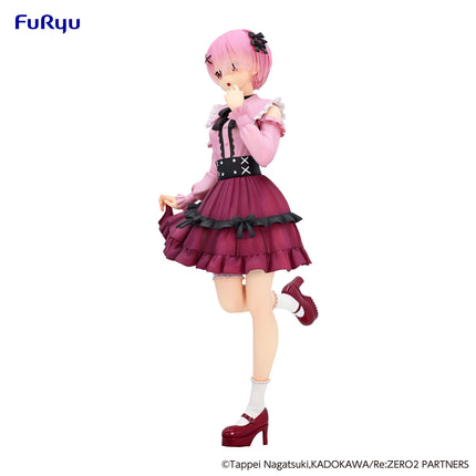 Re:Zero - Ram - Girly Outfit Pink World Trio-Try-iT Figure (Furyu) — product image 4