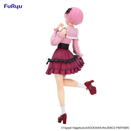Re:Zero - Ram - Girly Outfit Pink World Trio-Try-iT Figure (Furyu) — product image 6