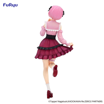 Re:Zero - Ram - Girly Outfit Pink World Trio-Try-iT Figure (Furyu) — product image 7
