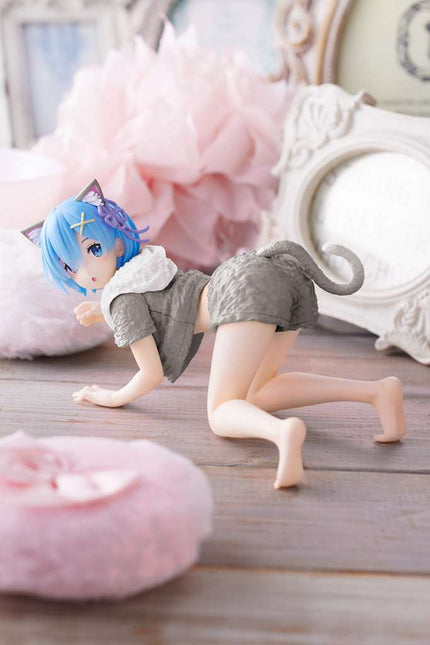 Re:Zero - Rem - Cat Roomwear Renewal Desktop Cute Figure (Taito) — product image 1