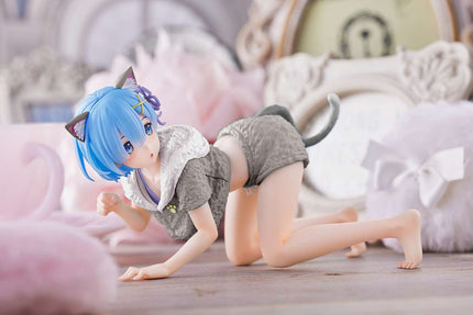 Re:Zero - Rem - Cat Roomwear Renewal Desktop Cute Figure (Taito) — product image 3